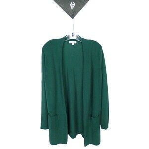 Orvis Women's Vintage Open Front Longline Long Sleeve 2 Pockets Cardigan Small